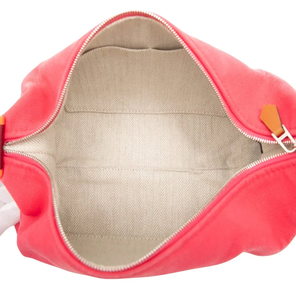 Hermès Small Toile Bride A Brac Case Pink Very good - Model View