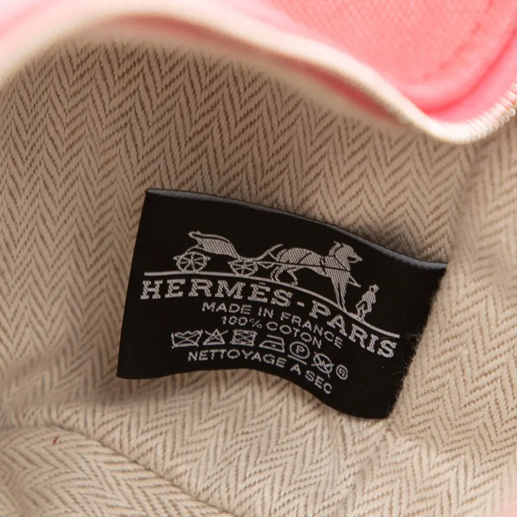 Hermès Small Toile Bride A Brac Case Pink Very good - Box View