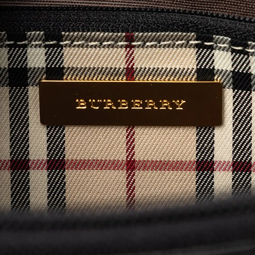 Burberry Leather Shoulder Bag Black Leather Very good - Box View