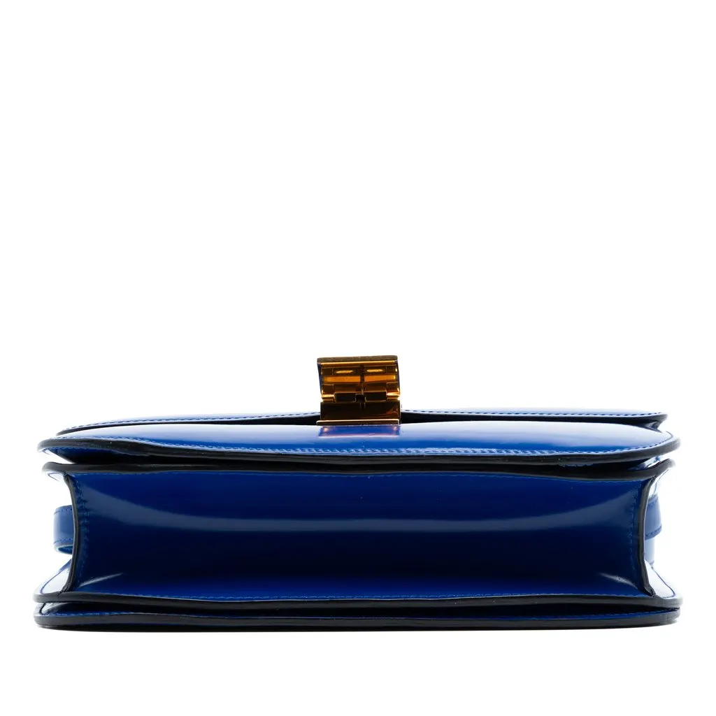 Celine Medium Calfskin Classic Box Blue Leather Very good - Inside View