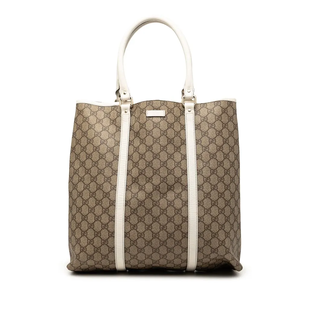 Gucci GG Supreme Joy Vertical Tote Beige Very good - Front View