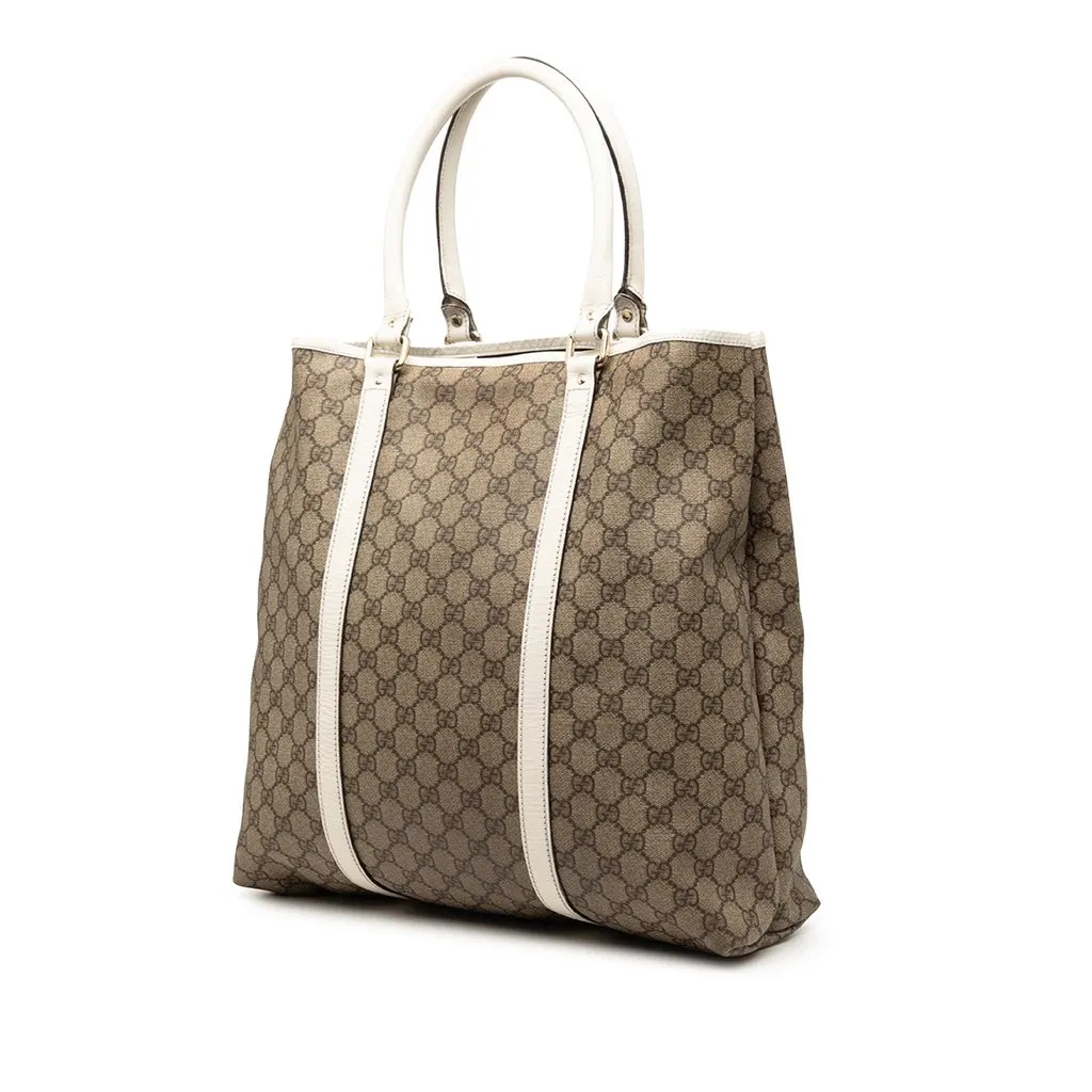 Gucci GG Supreme Joy Vertical Tote Beige Very good - Back View