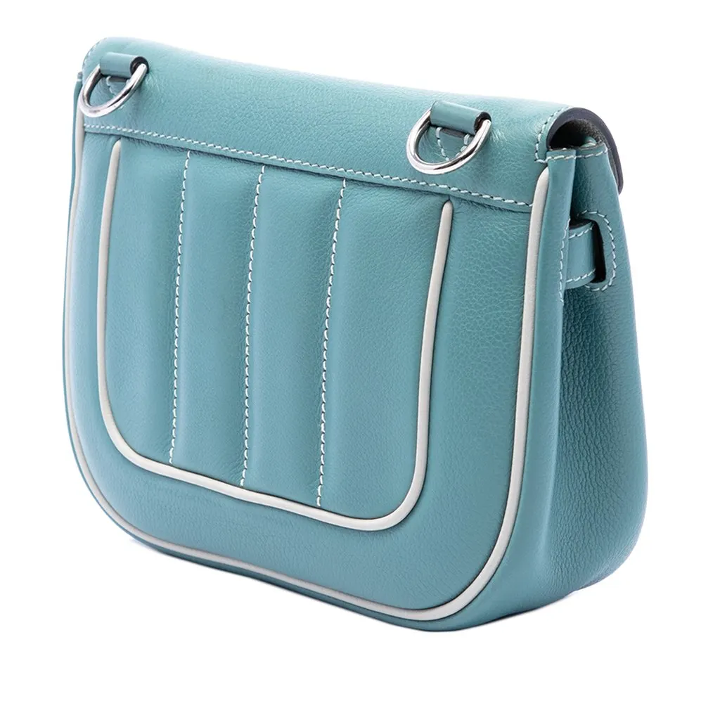 Hermès Mini Evercolor Berline 21 Blue Leather Very good - Back View