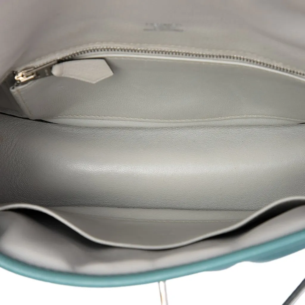 Hermès Mini Evercolor Berline 21 Blue Leather Very good - Model View