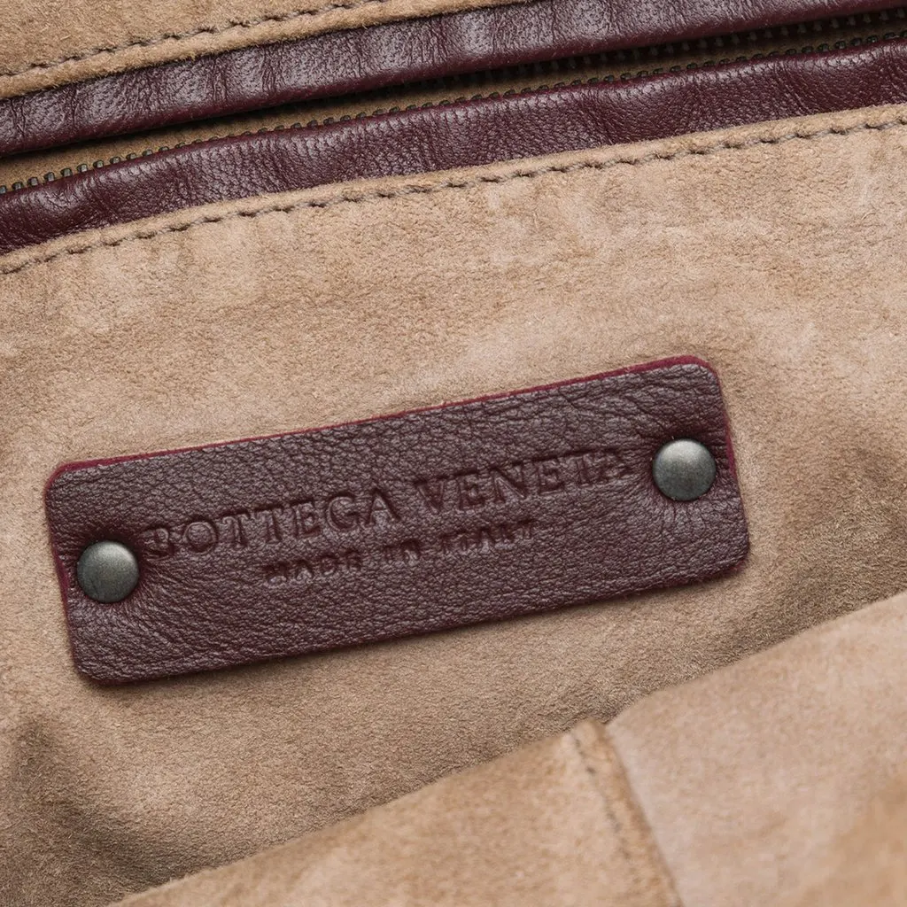 Bottega Veneta Nappa Intrecciato Tambura Satchel Red Leather Very good - Box View
