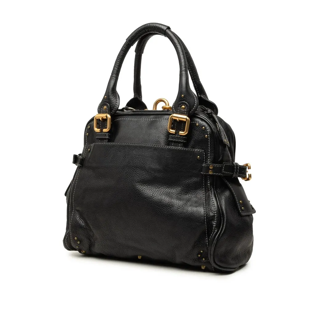 Chloé Leather Paddington Capsule Tote Black Leather Very good - Back View