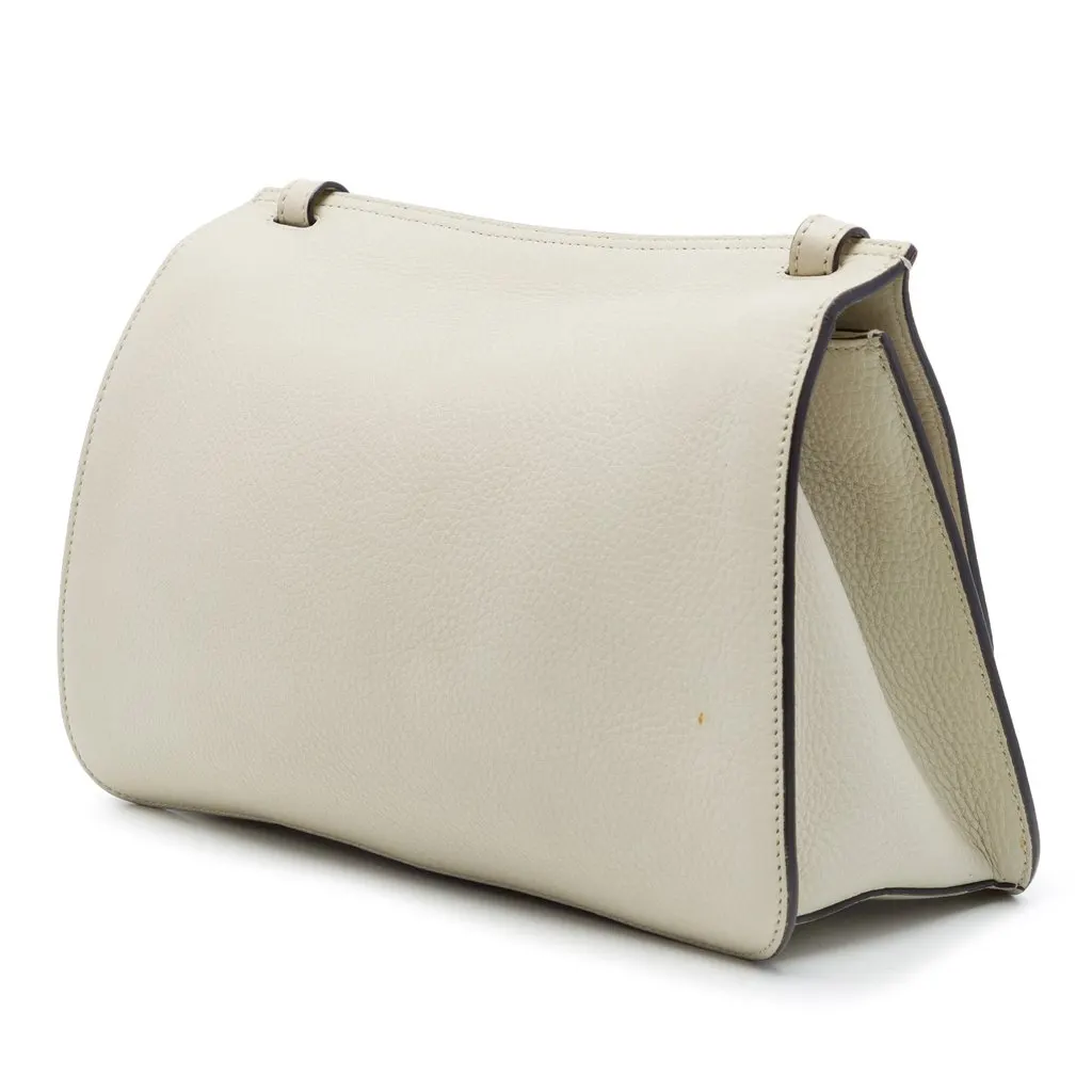 Gucci Medium Leather Bamboo Daily Crossbody Brown Leather Very good - Back View