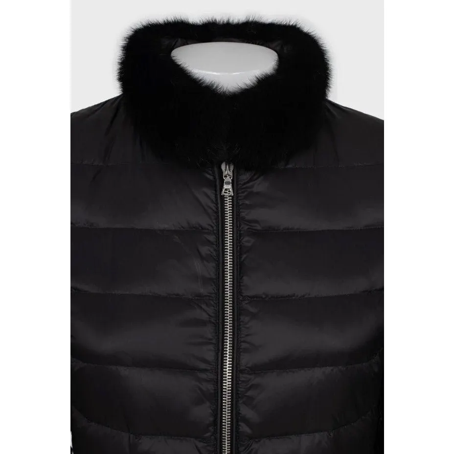 Moncler Down Puffer Jacket XXS Pre-owned MultiColor Polyamide Good - Model View