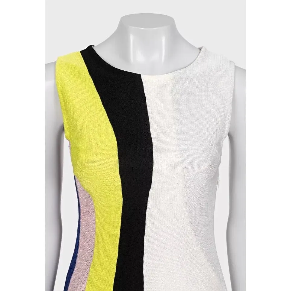 Dior Viscose Asymmetric Hem T-Shirt Top IT 42 M Pre-owned MultiColor Good - Model View