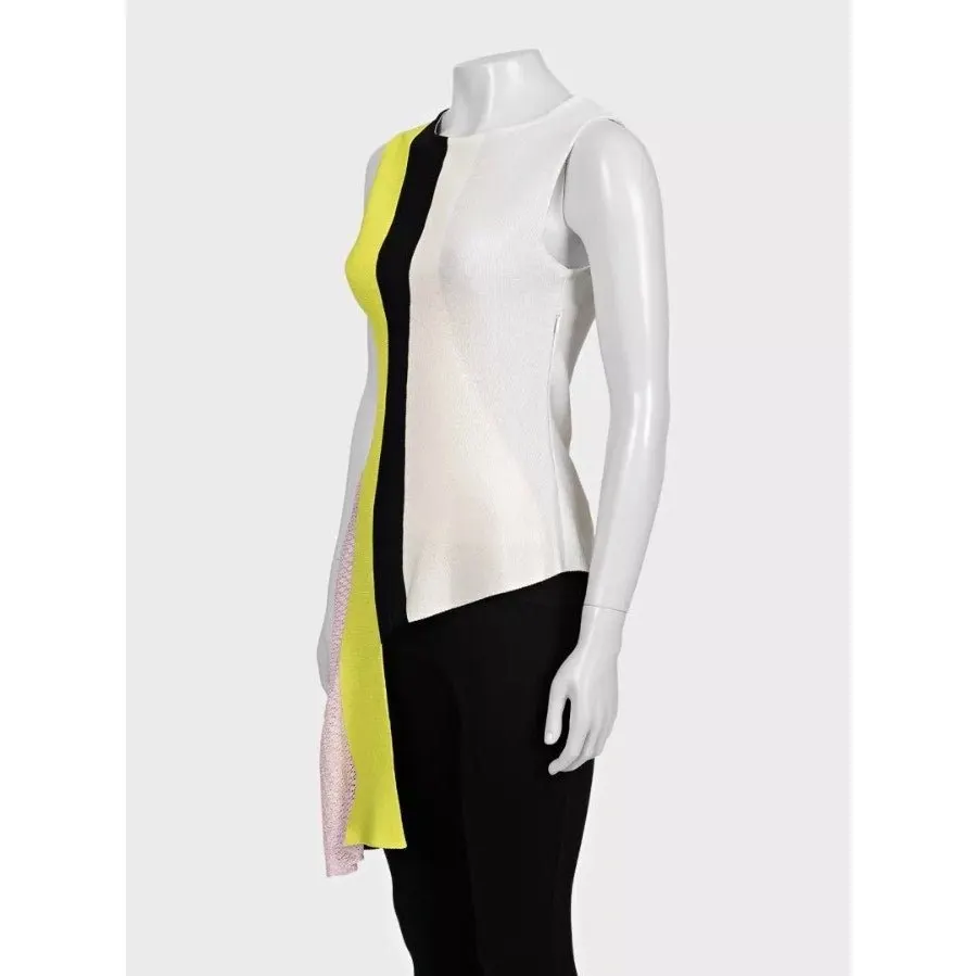 Dior Viscose Asymmetric Hem T-Shirt Top IT 42 M Pre-owned MultiColor Good - Box View