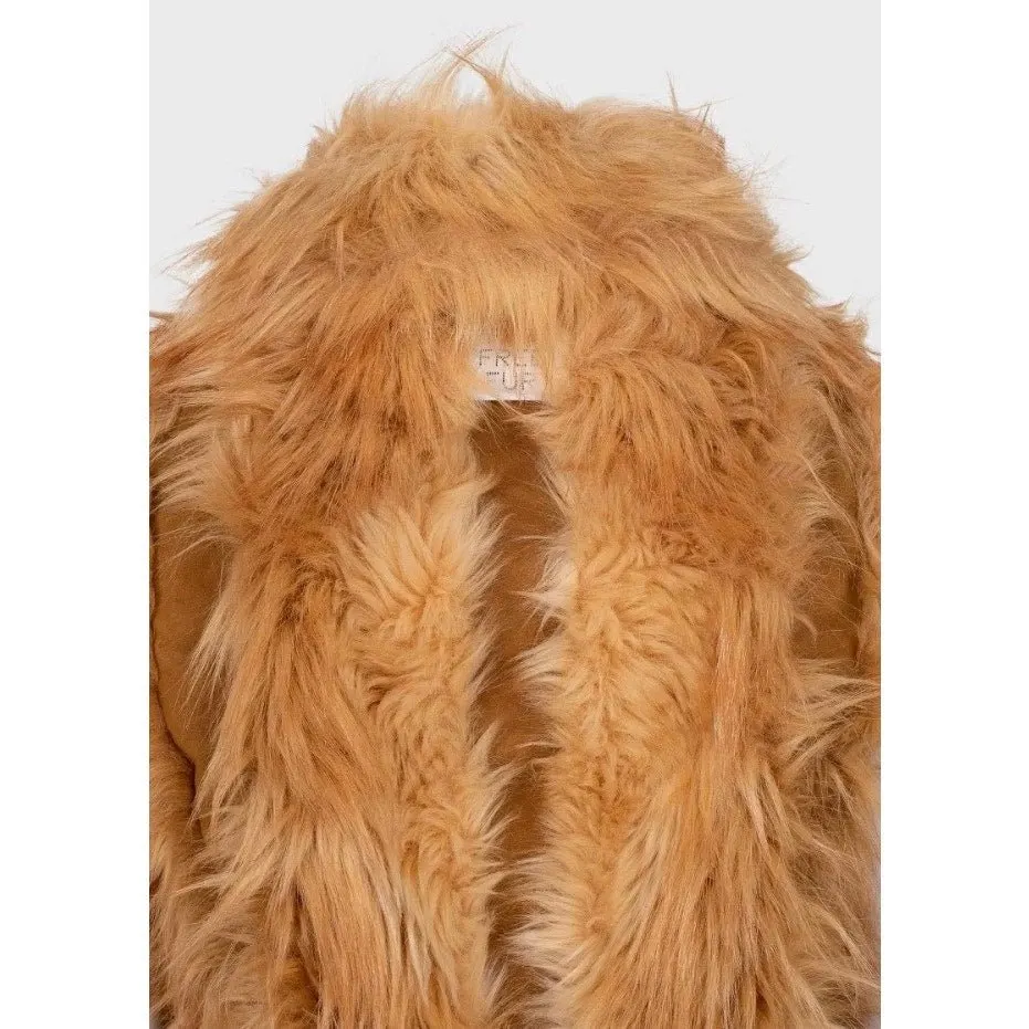 Stella McCartney NWT Stella McCartney Orange Faux Fur Vest Size S  Pre-owned Orange Polyester Never worn, with tag - Box View
