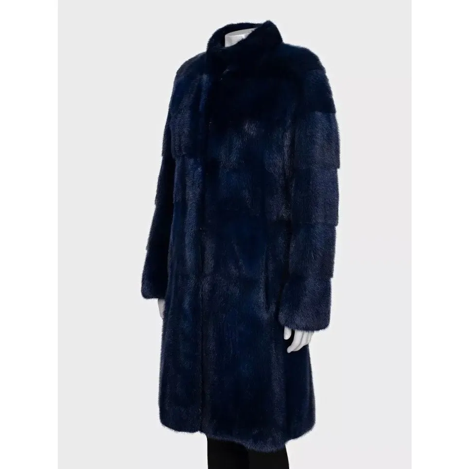 Unsigned Blue Coat, Size M Pre-owned Blue Good - Back View