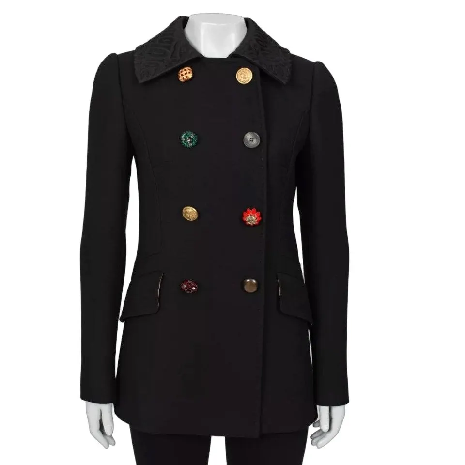 Dolce & Gabbana Wool Blend Coat Sz.42/M Pre-owned