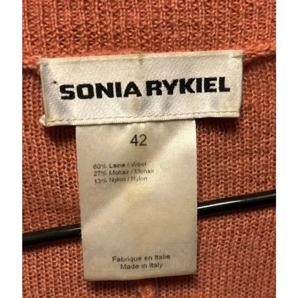 Sonia Rykiel Striped Wool Mohair Dress - Size XL Pre-owned MultiColor Wool Good - Box View