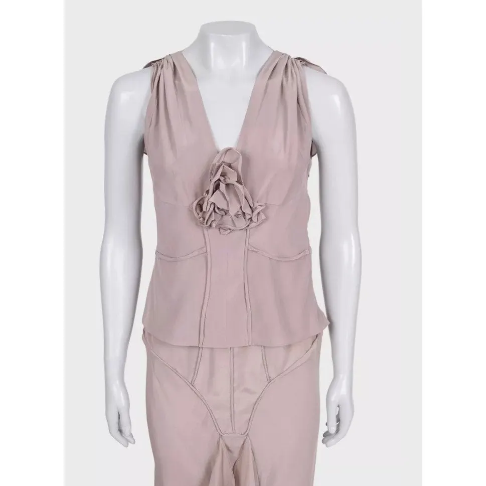 Saint Laurent by Tom Ford Vintage Pink Suit Set S Pre-owned Pink Good - Box View