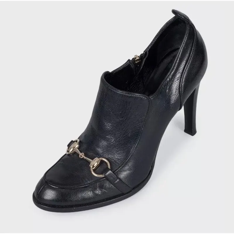 Gucci NWOB Gucci Black Leather Pumps EU 38.5 Pre-owned Black Leather Never worn - Inside View