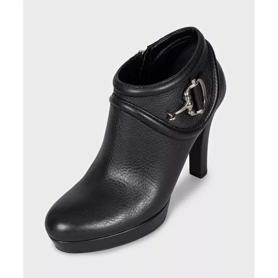 Gucci NWB Gucci Black Leather Ankle Boots - EU 39 Pre-owned Black Leather Never worn - Inside View
