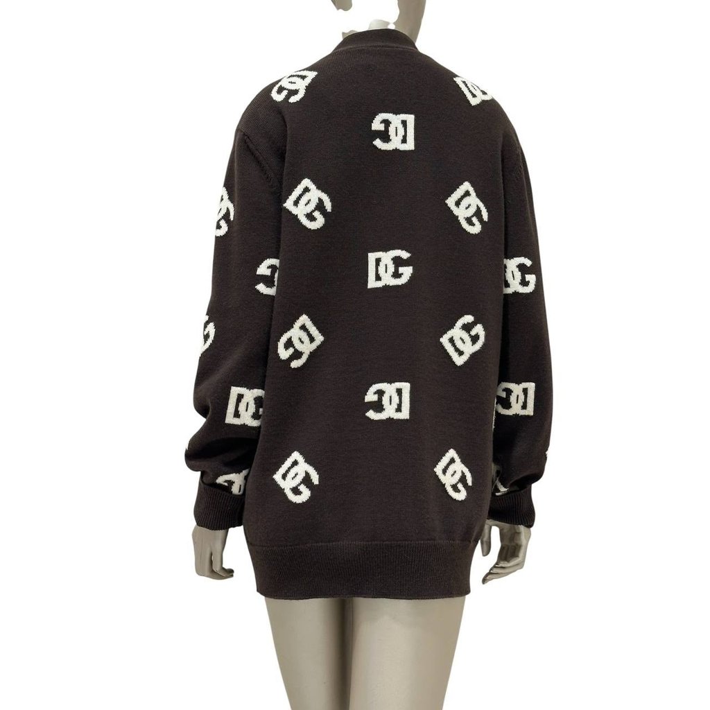 Dolce & Gabbana DG Monogram Wool Cardigan | Libas Collective