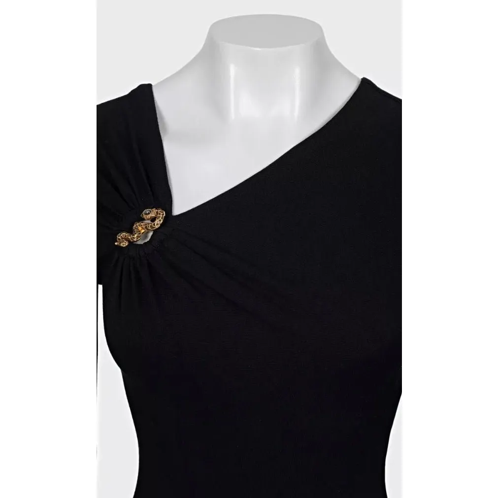 Roberto Cavalli Black Cocktail Dress Sz.S Pre-owned Black Good - Model View