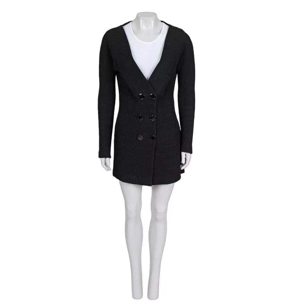 Gianfranco Ferré Black Skirt Suit Sz.44/L pre-owned Black Cotton Good - Front View