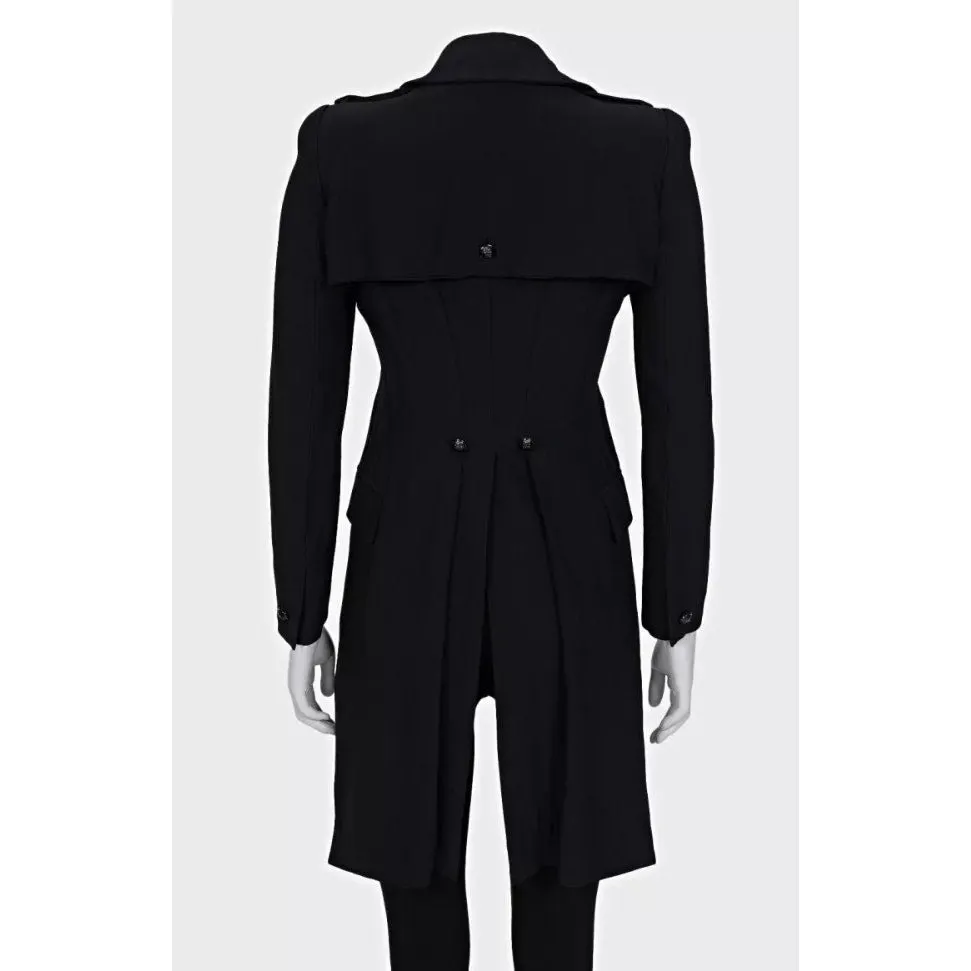 Alexander McQueen Black Tailored Jacket Voluminous Shoulders Pre-owned Black Silk Good - Inside View