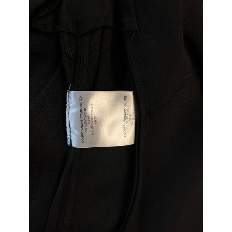 Alexander McQueen Black Tailored Jacket Voluminous Shoulders Pre-owned Black Silk Good - Box View