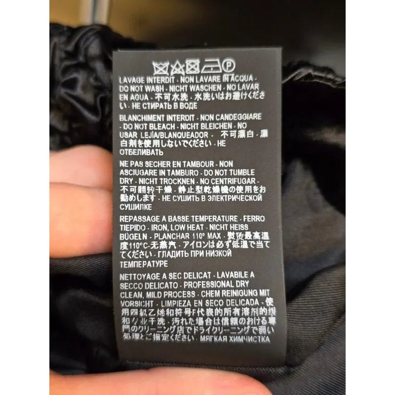 Saint Laurent Black Silk Blend High-Waisted Shorts FR 36 (S) Pre-owned Black Silk Good - Box View