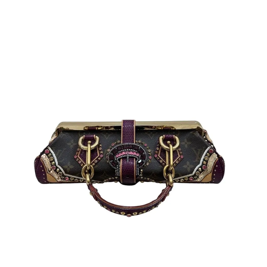 Louis Vuitton Rare Louis Vuitton Les Extraordinaires 2005 Monogram Bag pre-owned Red Canvas Good - Front View