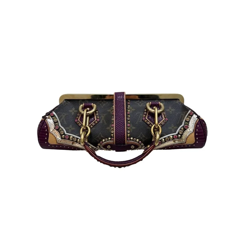 Louis Vuitton Rare Louis Vuitton Les Extraordinaires 2005 Monogram Bag pre-owned Red Canvas Good - Back View