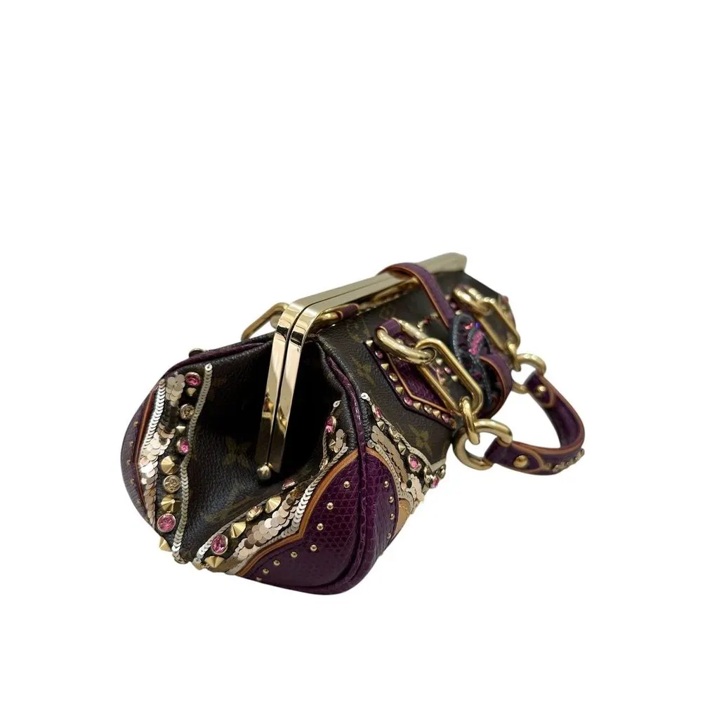 Louis Vuitton Rare Louis Vuitton Les Extraordinaires 2005 Monogram Bag pre-owned Red Canvas Good - Inside View