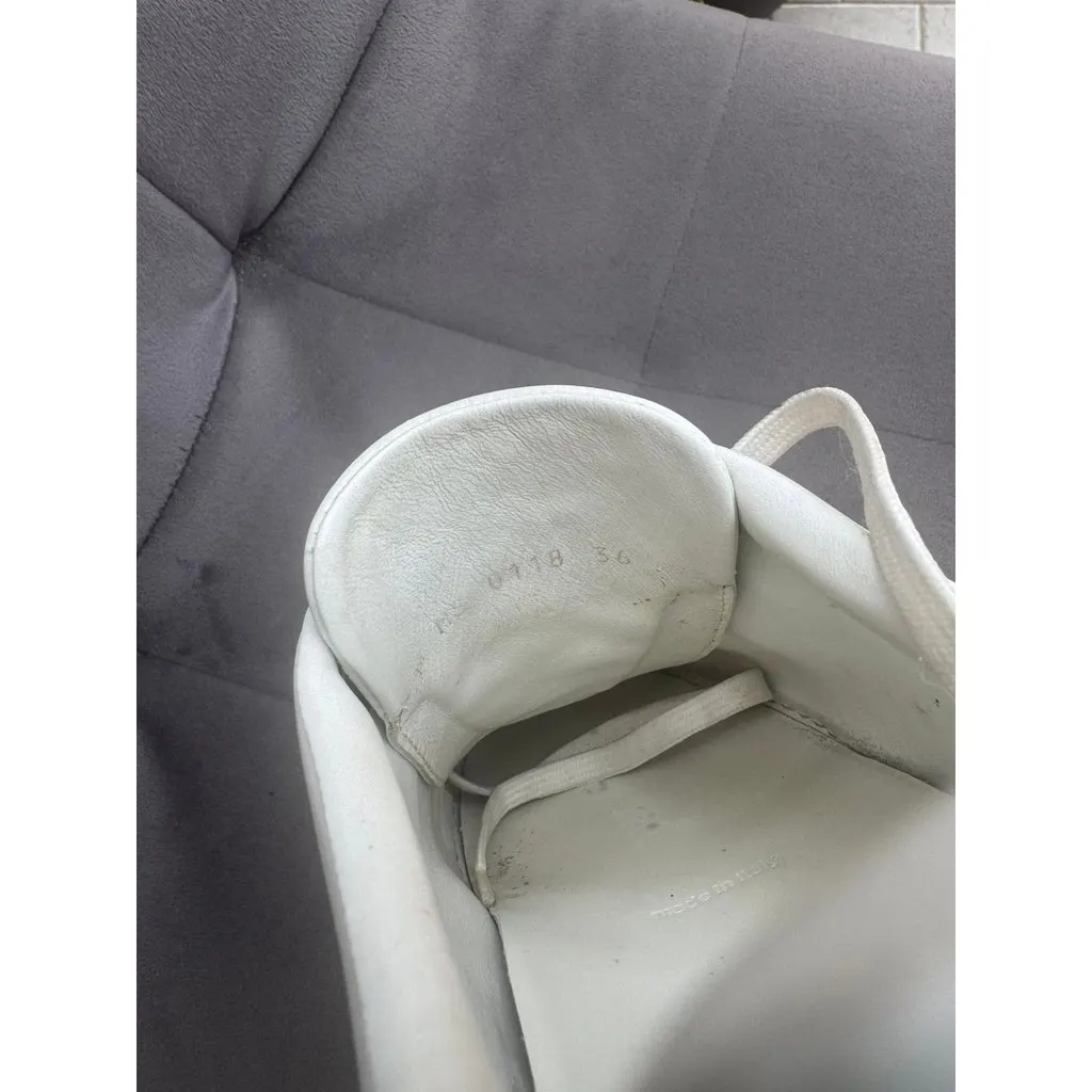 Louis Vuitton Time Out White Leather Sneakers 36 Pre-owned White Leather Good - Inside View