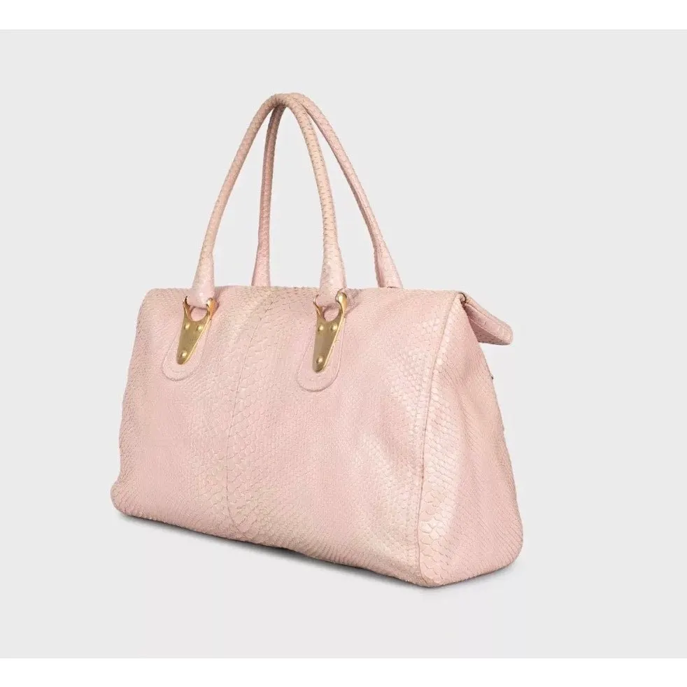 Valentino Pink Leather Tote Pre-owned Pink Leather Good - Back View