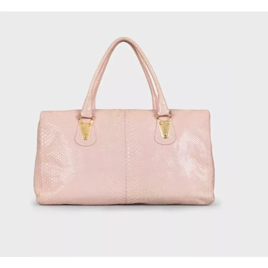 Valentino Pink Leather Tote Pre-owned Pink Leather Good - Inside View