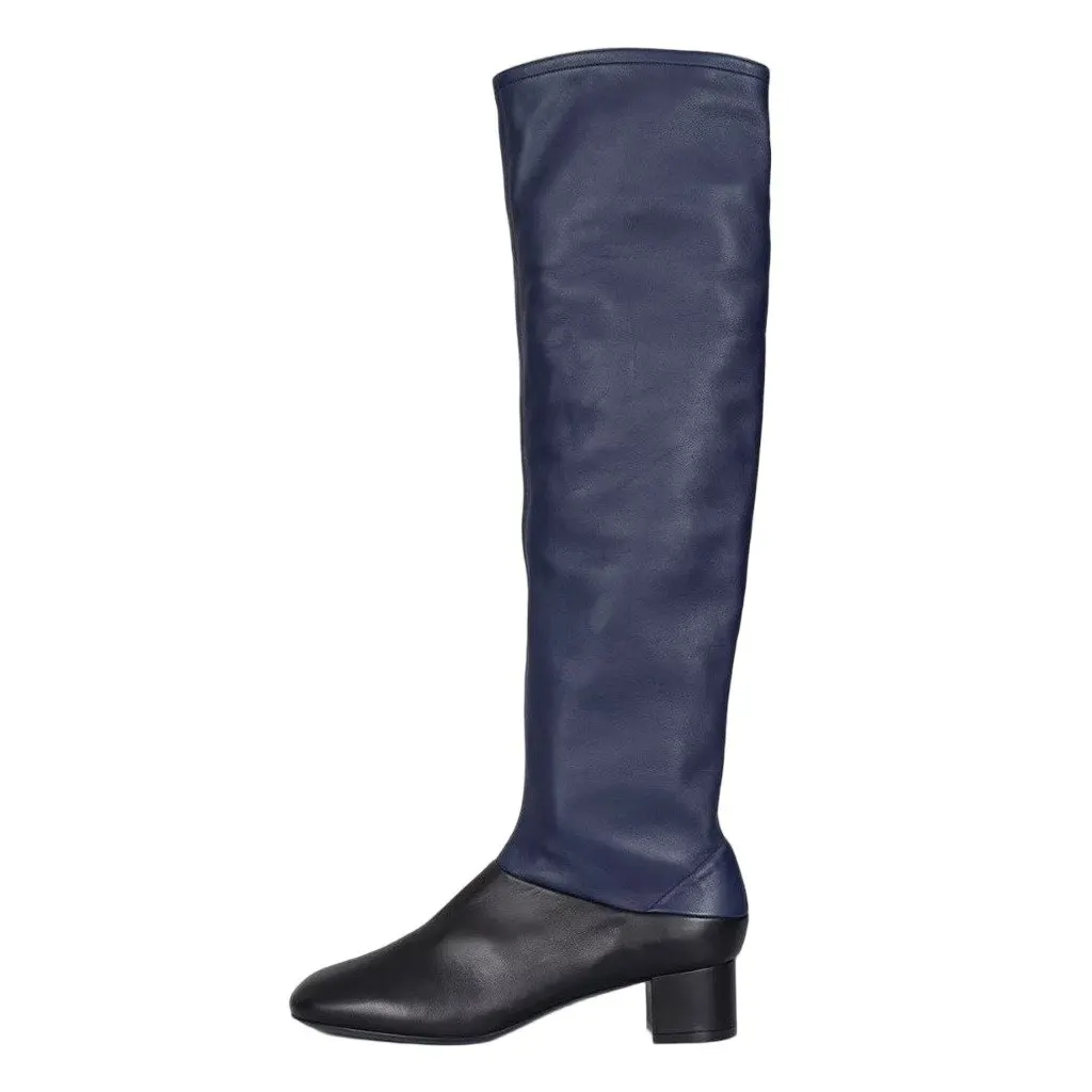 Celine NWOB Celine Blue & Black Leather Boots - Size 40Pre-owned