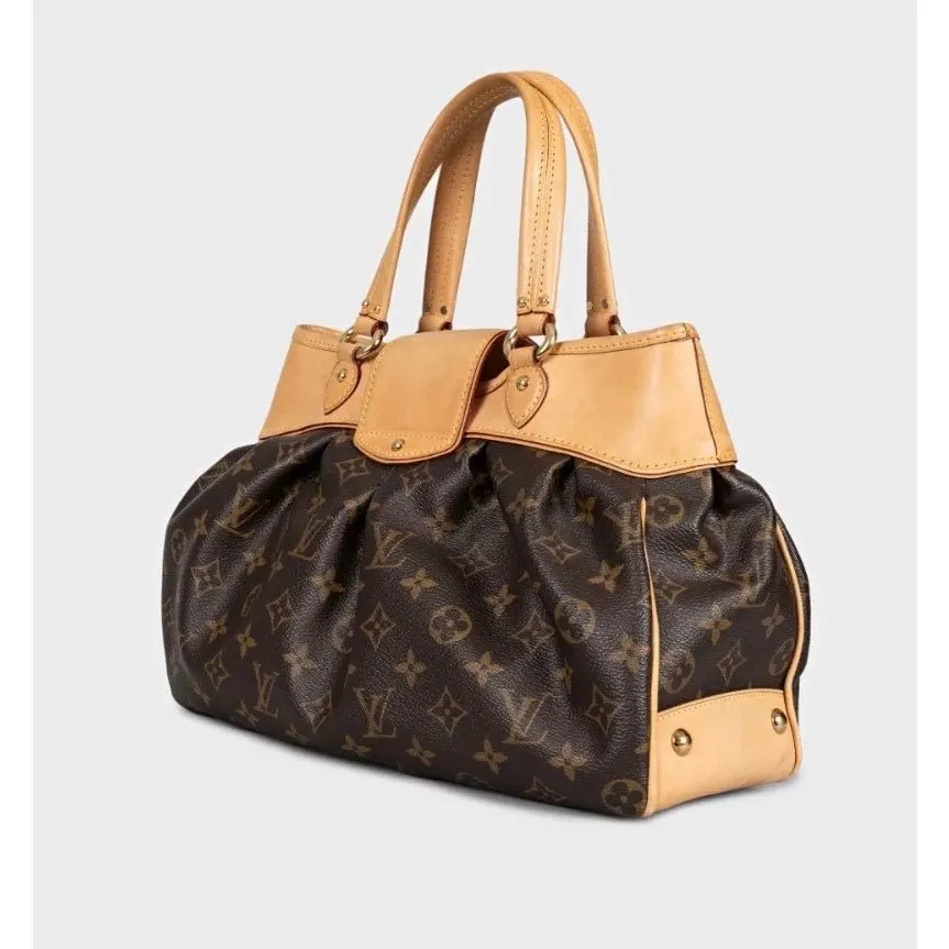 Louis Vuitton Boétie Monogram Tote Bag Pre-owned Brown Canvas Good - Back View