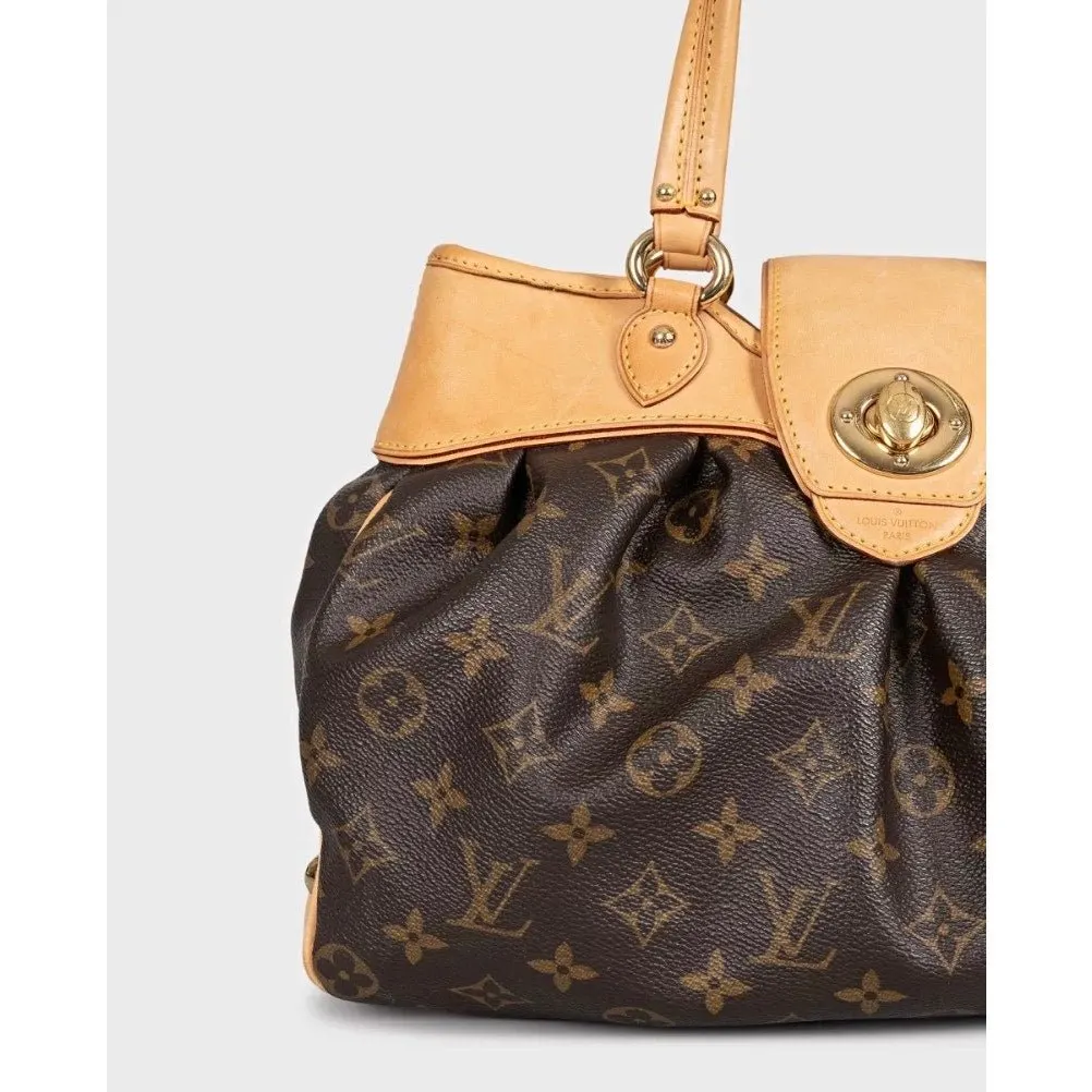 Louis Vuitton Boétie Monogram Tote Bag Pre-owned Brown Canvas Good - Box View