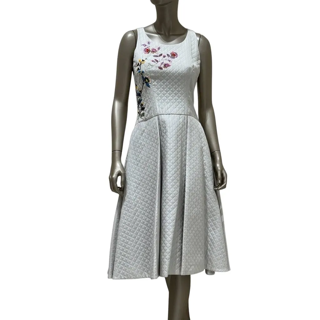 Dior Quilted Midi Dress Sz.38 Pre-owned
