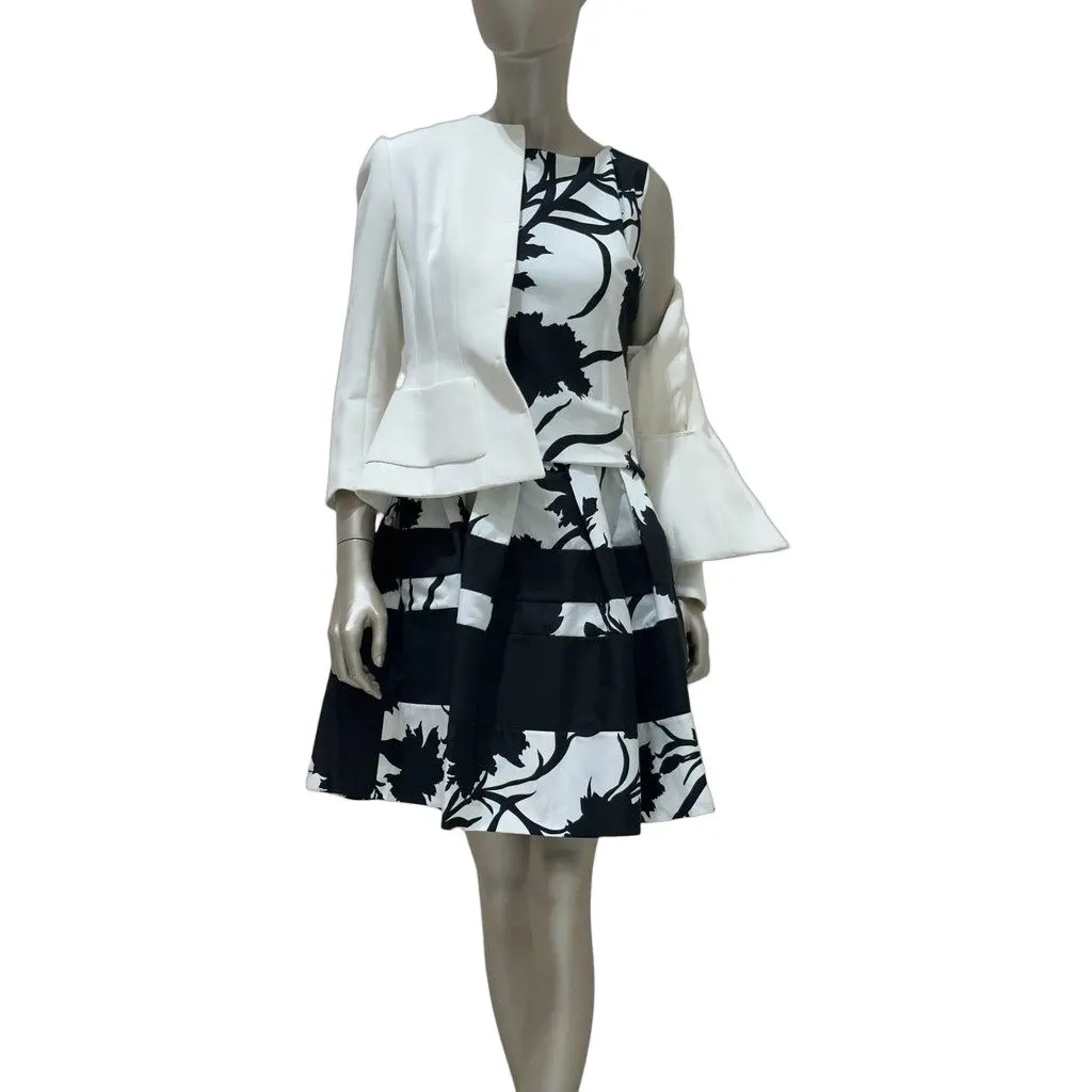 Dior White Peplum Jacket & Skirt Set Sz.38/40 pre-owned