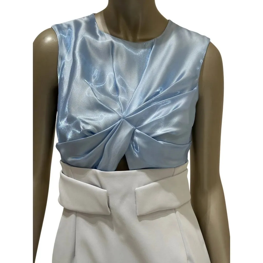 Dior Silk-Blend Cocktail Dress Sz.38 Pre-owned White Silk Good - Inside View