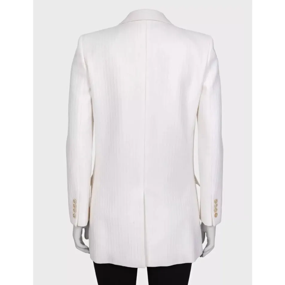 Saint Laurent NWOT Saint Laurent White Blazer  Sz.38 Pre-owned White Wool Never worn - Inside View
