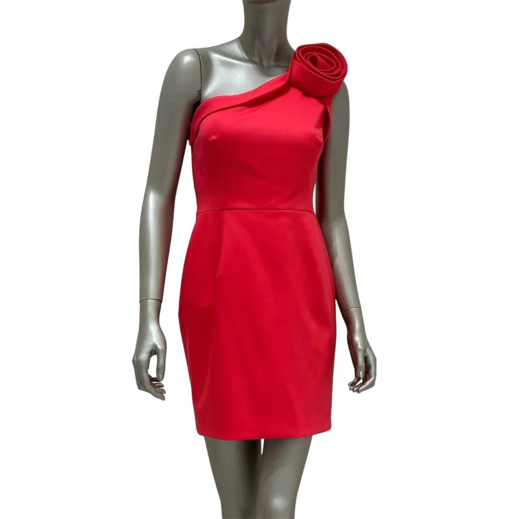 Valentino Red Wool Cocktail Dress Sz.42 Pre-owned Red Wool Good - Front View