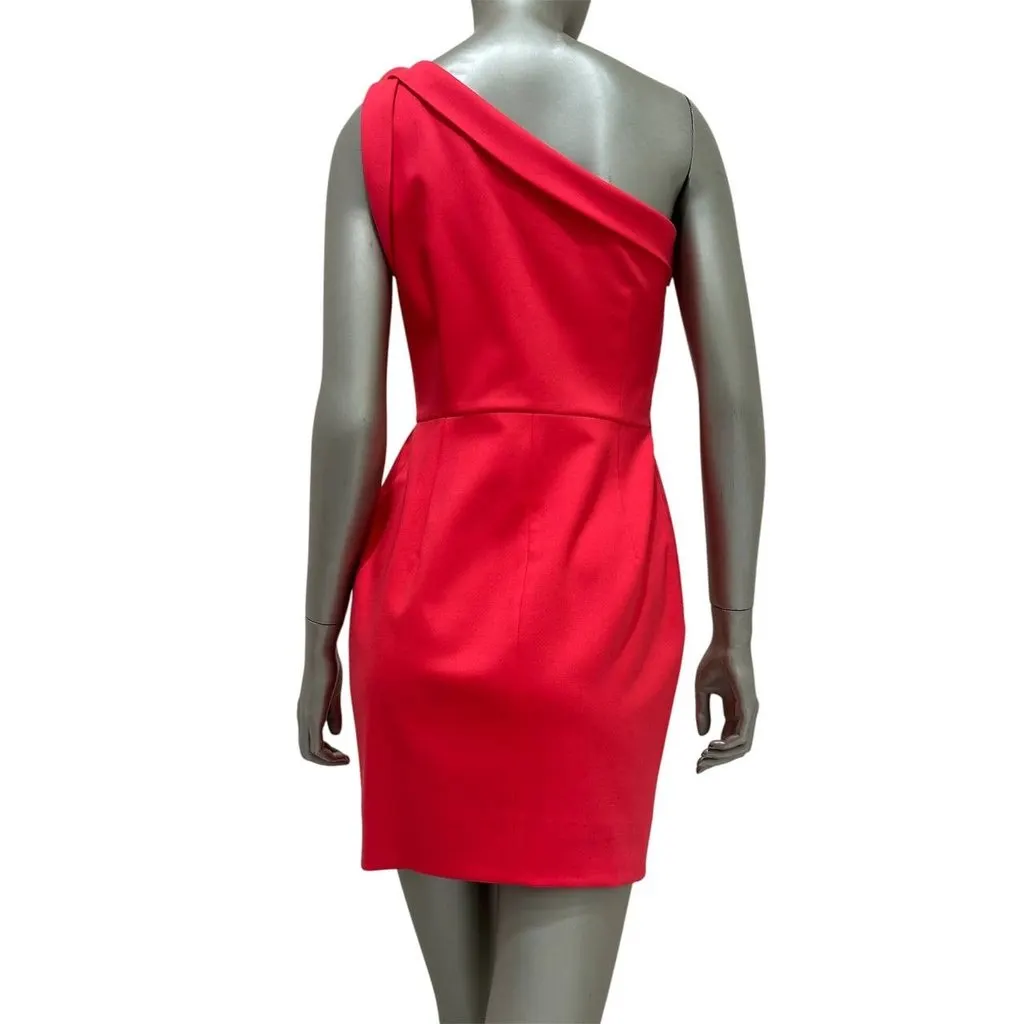 Valentino Red Wool Cocktail Dress Sz.42 Pre-owned Red Wool Good - Back View