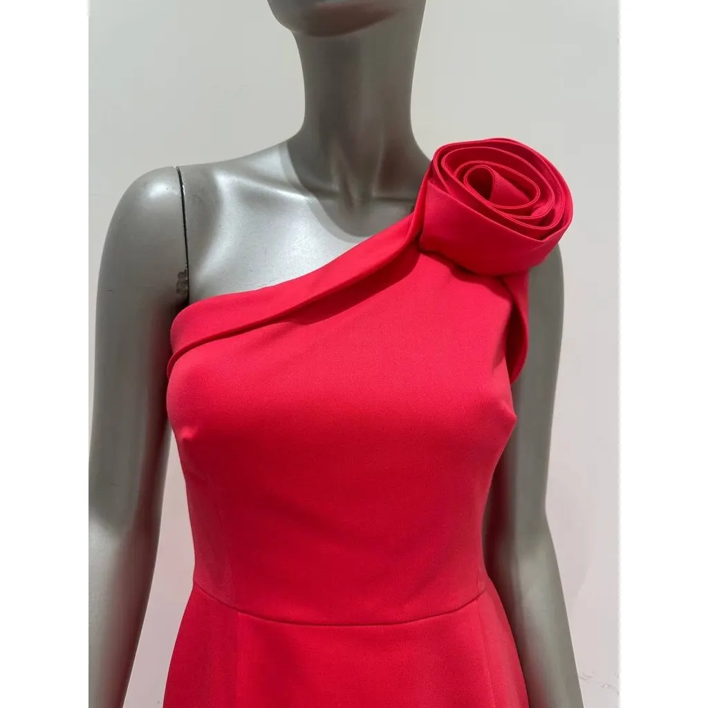 Valentino Red Wool Cocktail Dress Sz.42 Pre-owned Red Wool Good - Inside View
