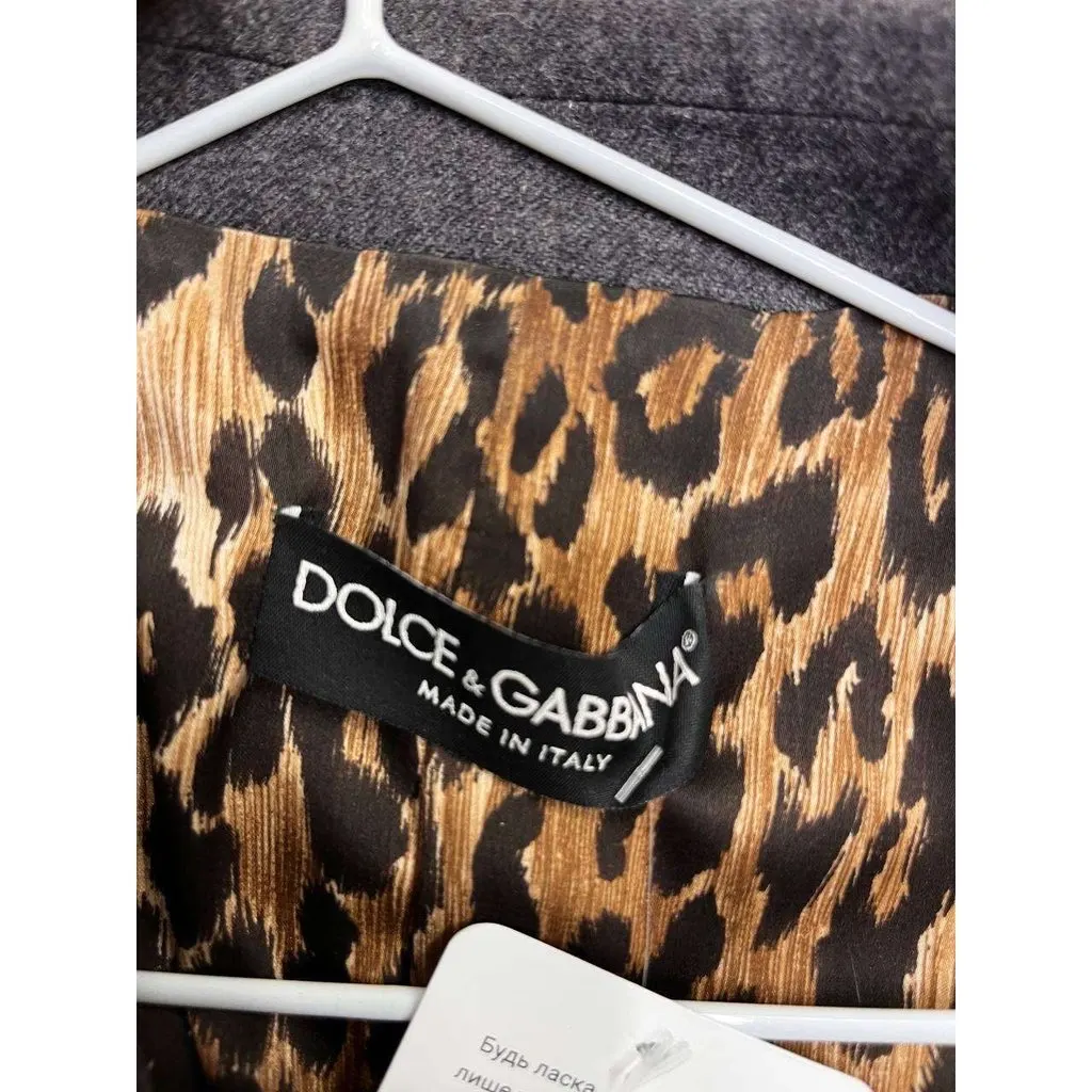 Dolce & Gabbana NWOT  Dolce & Gabbana Grey Wool Double Breasted Blazer Sz.42 Pre-owned Grey Wool Never worn - Box View