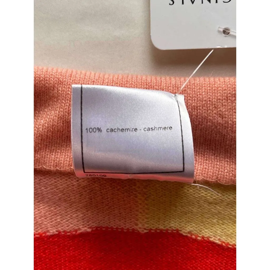 Chanel NWOT Chanel Multicolor Cashmere Airplane Embroidered Sweater IT 36 Pre-owned Red Wool Never worn - Box View
