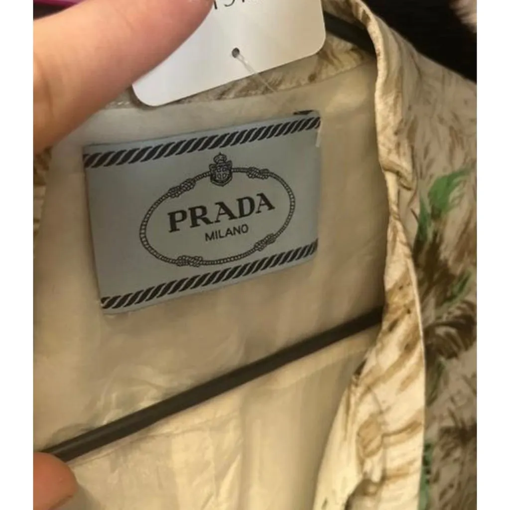 Prada White Fitted Viscose Blend Dress IT 38 Pre-owned White Silk Good - Box View