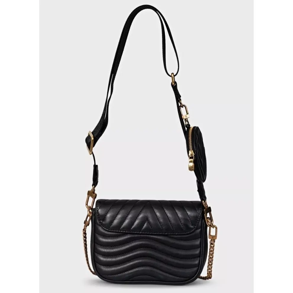 Louis Vuitton New Wave Multi Pochette Black Leather Crossbody Bag Pre-owned Black Leather Good - Inside View
