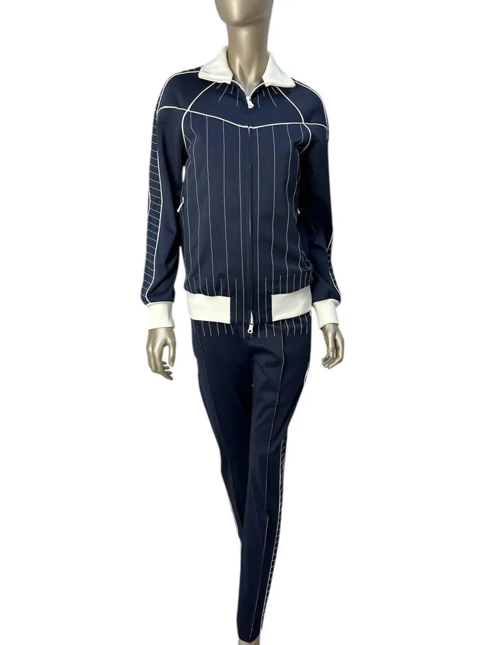 Valentino Sport tracksuit with contrast stitching White Good - Front View
