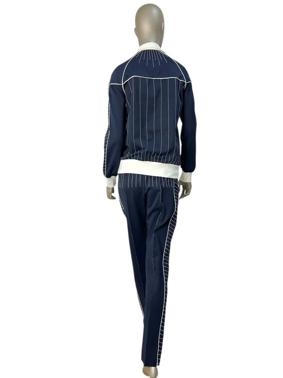 Valentino Sport tracksuit with contrast stitching White Good - Back View