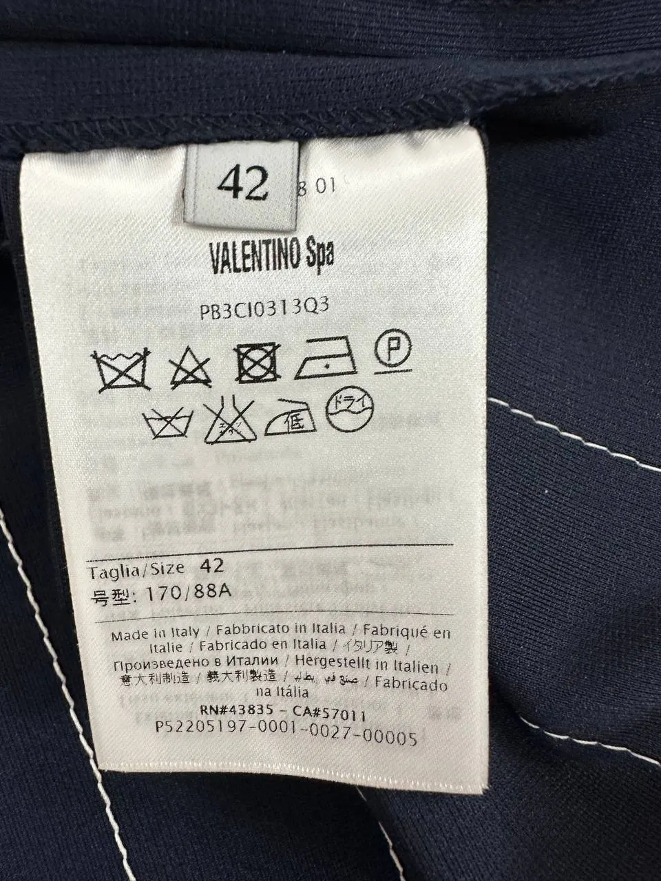 Valentino Sport tracksuit with contrast stitching White Good - Model View